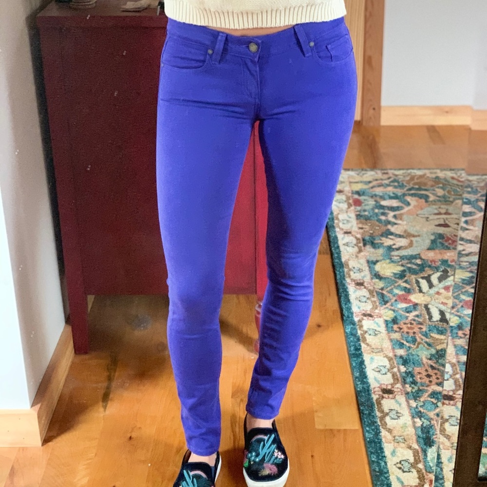 Paige purple skinny jeans size 26